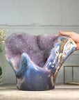Huge Natural Agate & Amethyst Statement Piece - CBP1257