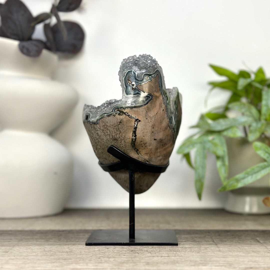 Natural Quartz Crystal Cluster on Stand - MWS3283