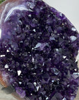 Large Deep Purple Amethyst Cluster with Red Jasper & Agate Matrix - MWS2153