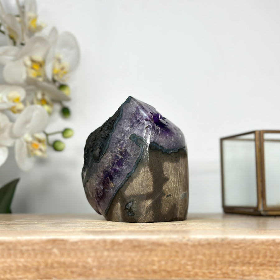 Top Grade Amethyst Crystal Geode - Purple Crystal for Home Decor - CBP1145
