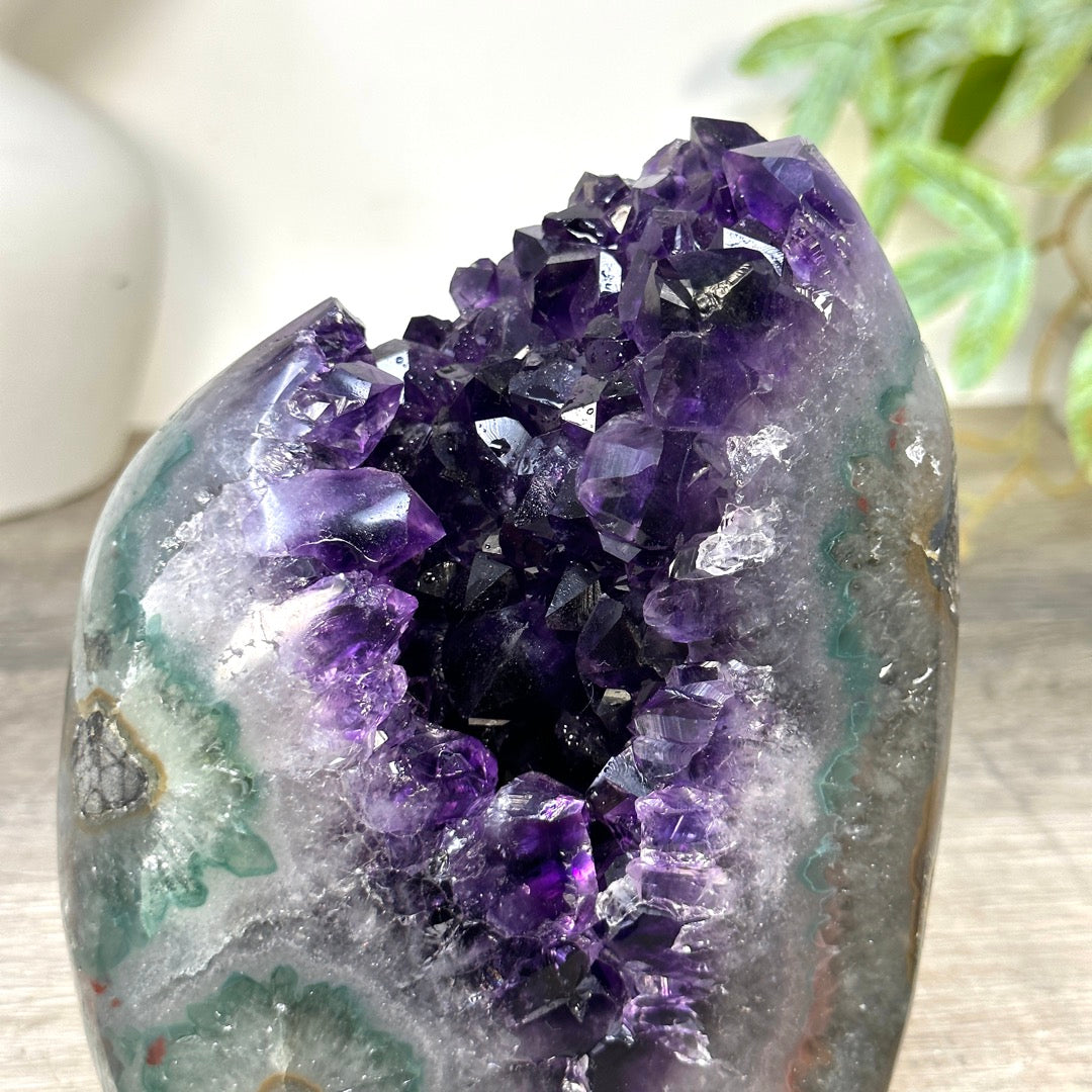 Natural Self Standing Uruguayan Amethyst Stone - CBP1416