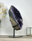 Amethyst Geode with Deep Purple Crystals on Stand - MWS2792