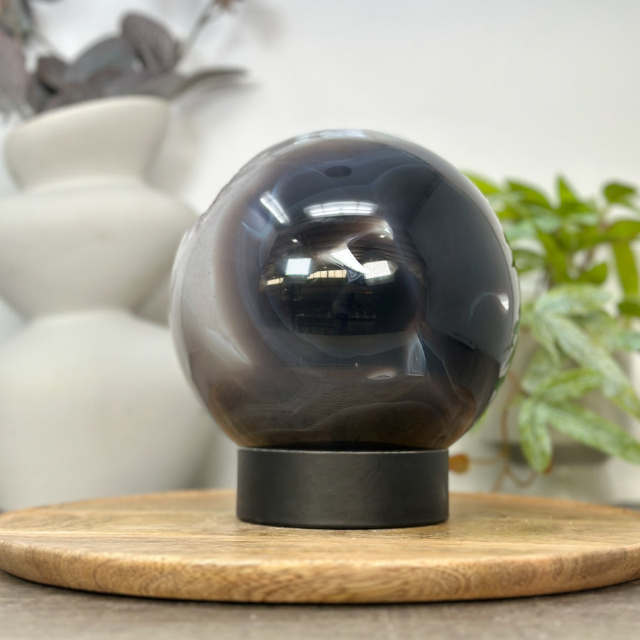 Huge Quartz &amp; Agate Sphere Geode - SPH0192