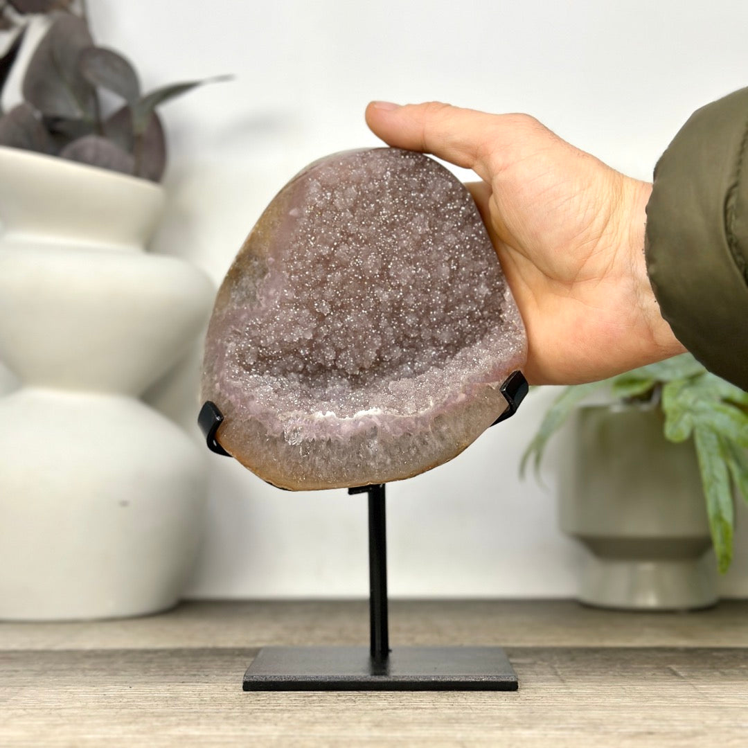 Natural Pink Sugar Amethyst Crystal Specimen - MWS3378