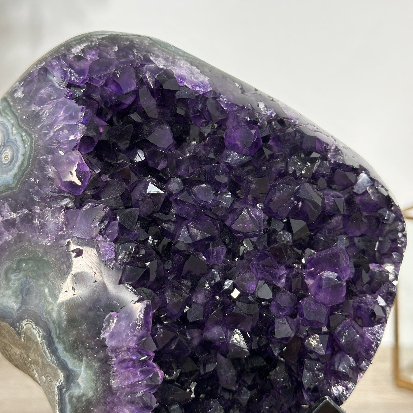 Top Grade Amethyst Crystal Geode on Stand - MWS2679