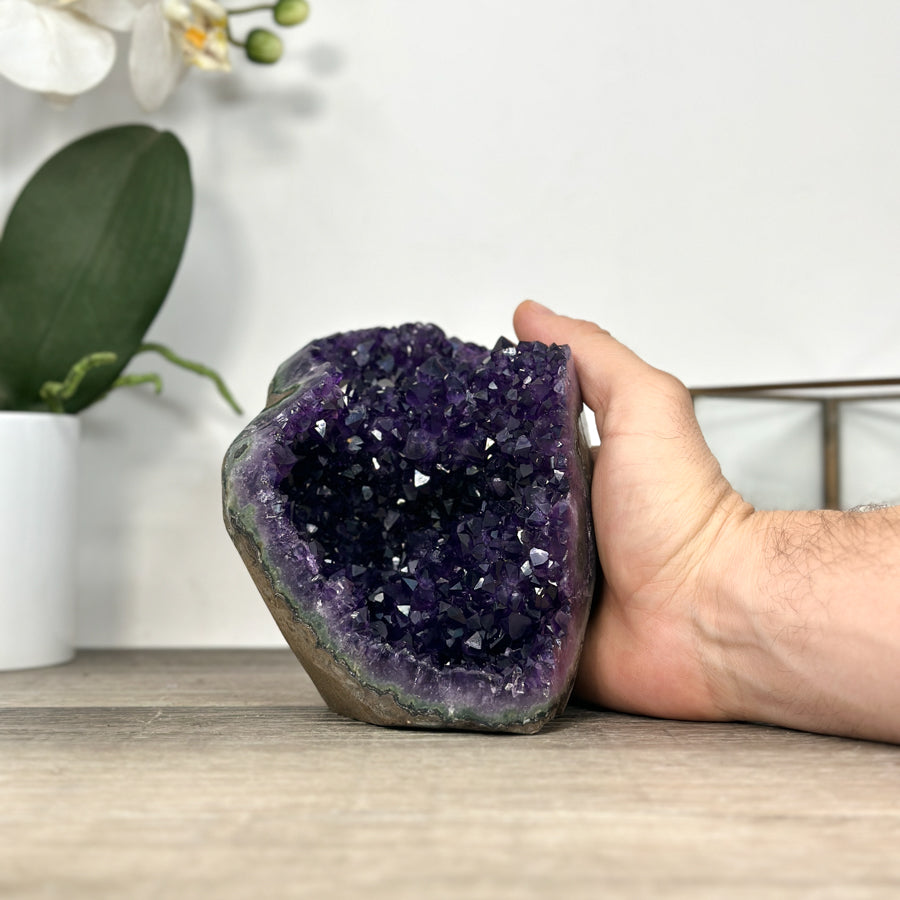 Natural Amethyst Cathedral Geode for Home decor - CBP1291