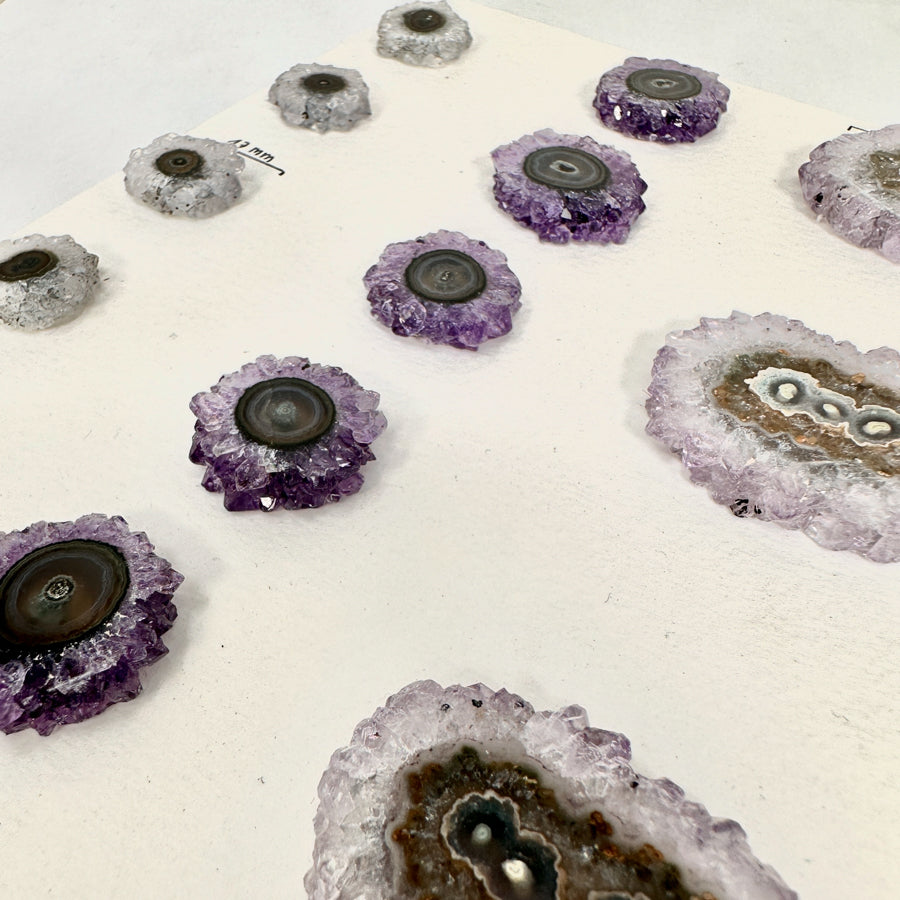 Amethyst Stalactite Slices Wholesale Flat - Ideal for Pendants - STS0055