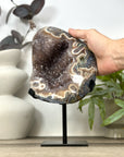 Natural Agate & Jasper Geode with Quartz Interior - MWS3166
