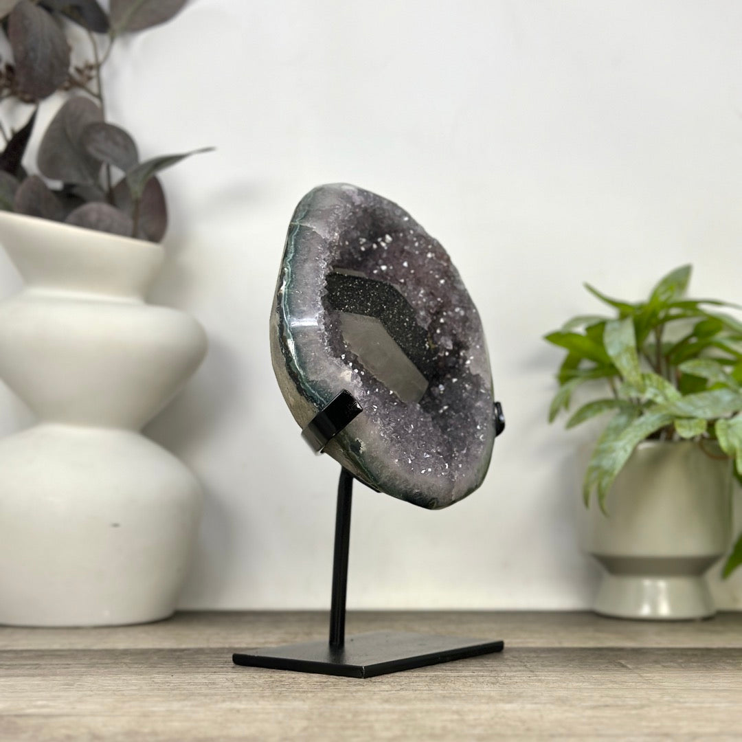 Collection Grade Amethyst Geode with Calcite Formation - MWS3381