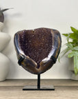 Natural Druzy Amethyst Geode with Agate Shell - MWS3337