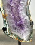 Large Amethyst, Quartz & Green Jasper Stone Slice Portal - MWS2249