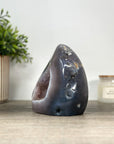 Amethyst & Agate Flame Carving Geode - FST0153