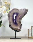 Large Natural Amethyst Portal, Handmade Stand Included - MWS2324