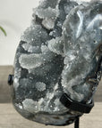 Gray Quartz Crystal Geode Specimen - MWS2689