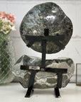 Natural Large Quartz Geode with Metallic Stand - MWS2447