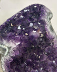 Natural Uruguayan Amethyst Statement Piece on Metal Stand - MWS2846