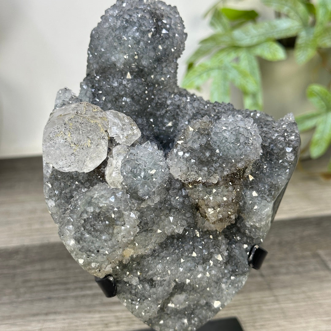 Natural Quartz Crystal Cluster on Stand - MWS3283