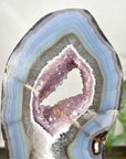 Unique Natural Agate, Amethyst & Quartz Geode Slice portal - MWS3244