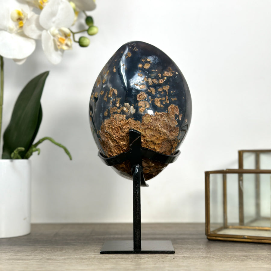 Deep Purple Amethyst &amp; Agate Natural Geode - MWS2257