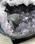 Natural Amethyst & Agate Stone Geode on Stand - MWS2841