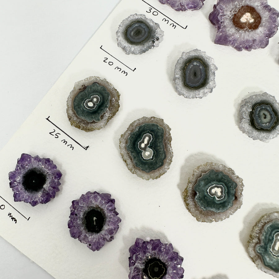 Wholesale Stalactite Slices for Jewelry Making - Bulk Flat Set - STS0010