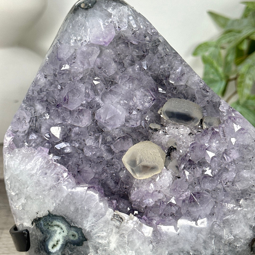 Natural Uruguayan Quartz Specimen on Stand - MWS3300