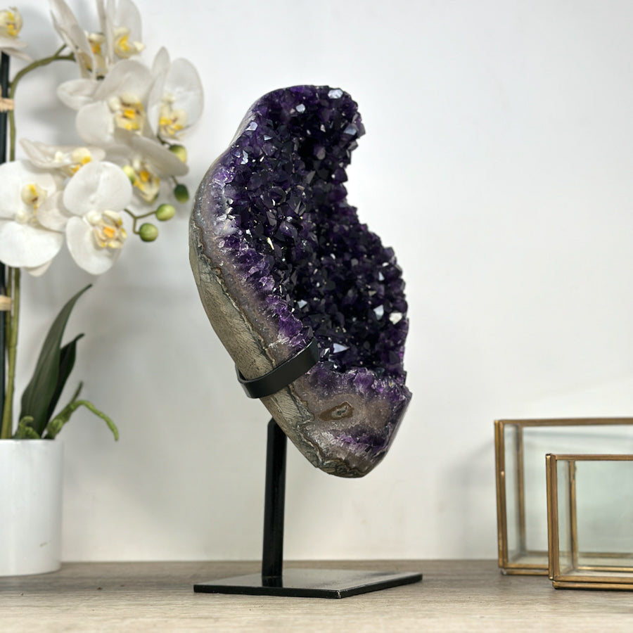 Deep Purple A+ Grade Large Amethyst Crystal Cluster - MWS2193