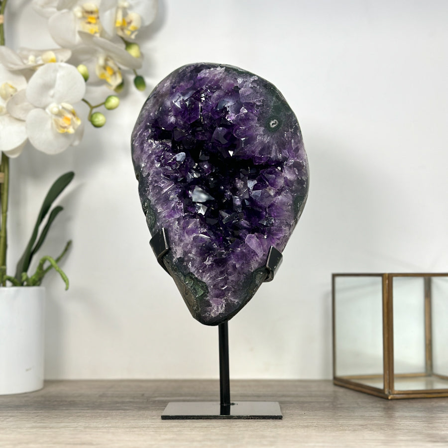 Large Natural Amethyst Geode – Stunning Purple Crystal Statement Piece - MWS2500