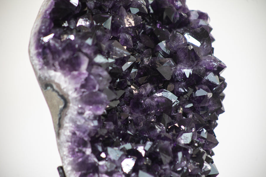 Stunning A+ Grade Amethyst Cluster with Deep Purple Crystals - MWS0199