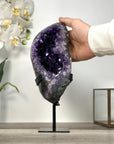 Amethyst Geode Mineral Specimen with Deep Purple Crystals for Home Decor - MWS2648