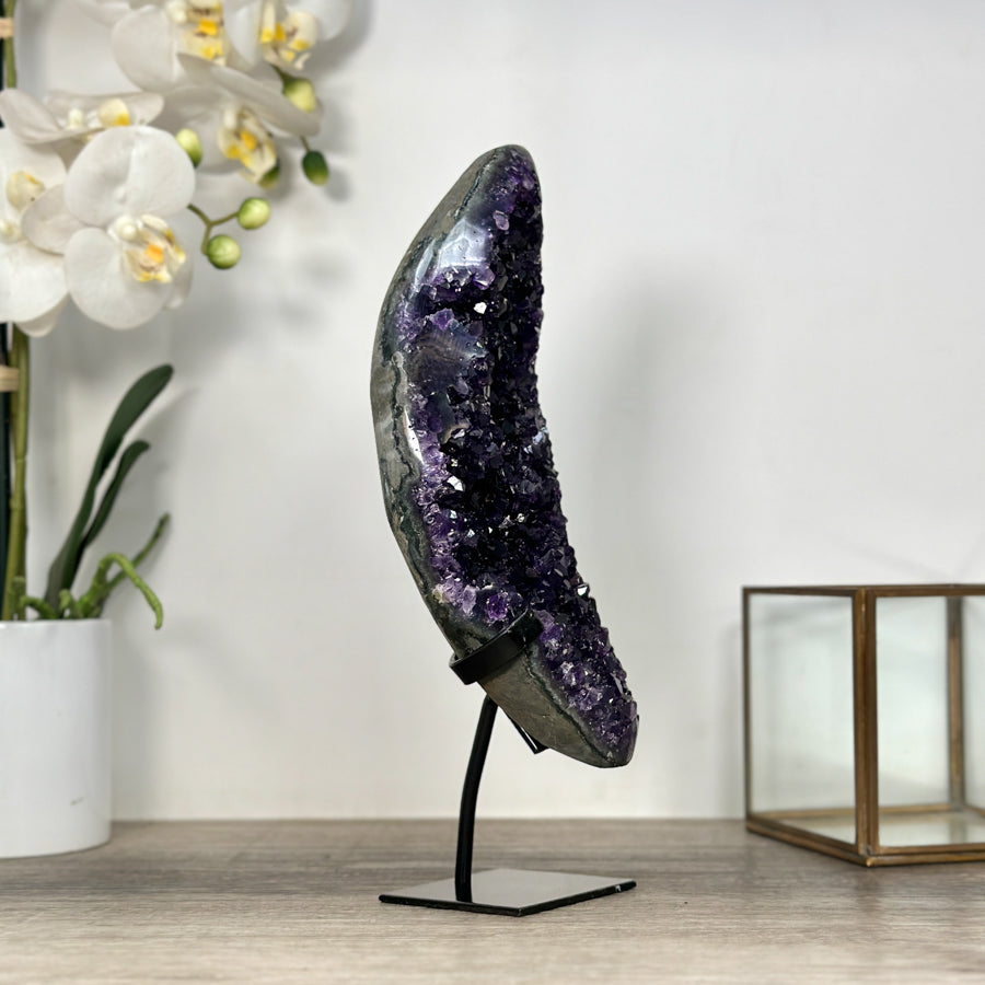 Natural Top Grade Amethyst Cluster – Premium Purple Crystal Accent for Meditation Space Decor - MWS2499