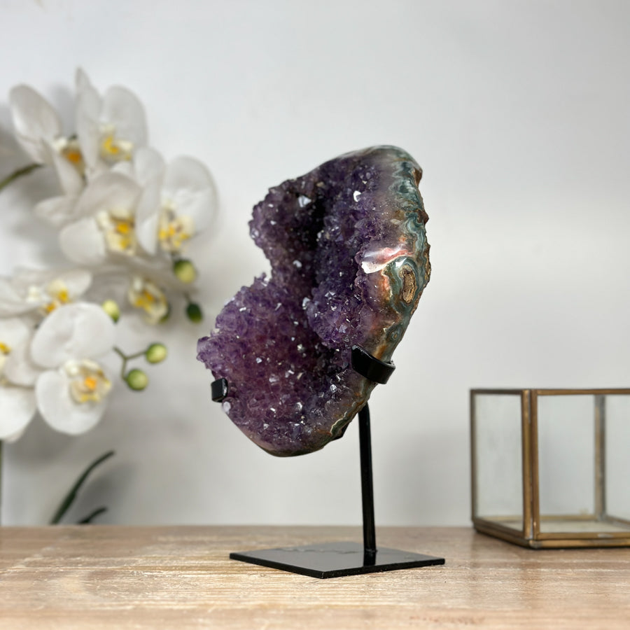 Beautiful Natural Amethyst Crystal with Stalactite Formations - MWS1869
