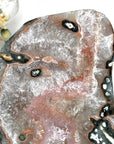 Beautiful Natural Large Quartz Crystal Slice, Stand included - MWS2332