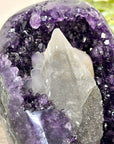 Collection Grade Natural Amethyst Geode with Calcite Point - CBP1411
