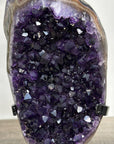 Amethyst Geode with Dark Purple Crystals on Stand - MWS2647