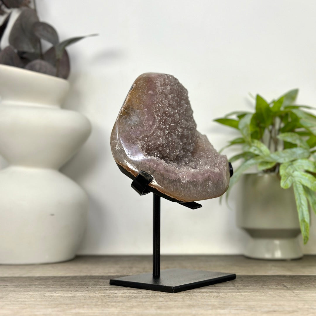 Natural Pink Sugar Amethyst Crystal Specimen - MWS3378