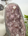Natural Pink Amethyst Cluster with Stalactite Formations on Stand - MWS3170