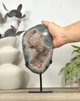 Natural Sugar Quartz Specimen on Metal Stand - MWS3197