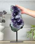 Natural Amethyst Geode with Huge Deep Purple Crystals - MWS3154