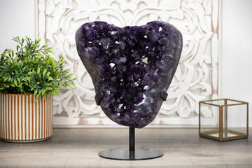 Unique Amethyst Crystal Specimen, Deep Purple Huge Crystals - MWS0273