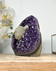 Amethyst Crystal with Unique White Calcite Formation - CBP1159