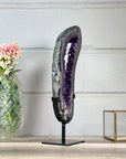 Large Amethyst & Agate Geode Silce Crystal Portal - MWS2757