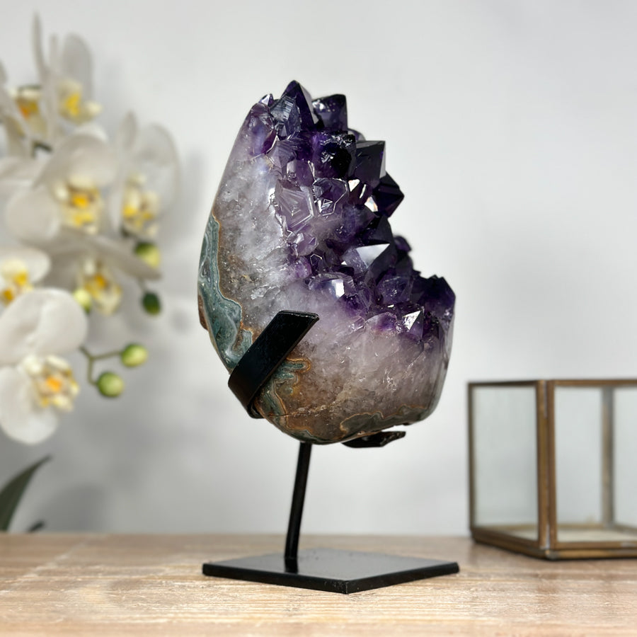 Stunning Natural Amethyst Crystal with Large &amp; Shinny Crystals - MWS1932