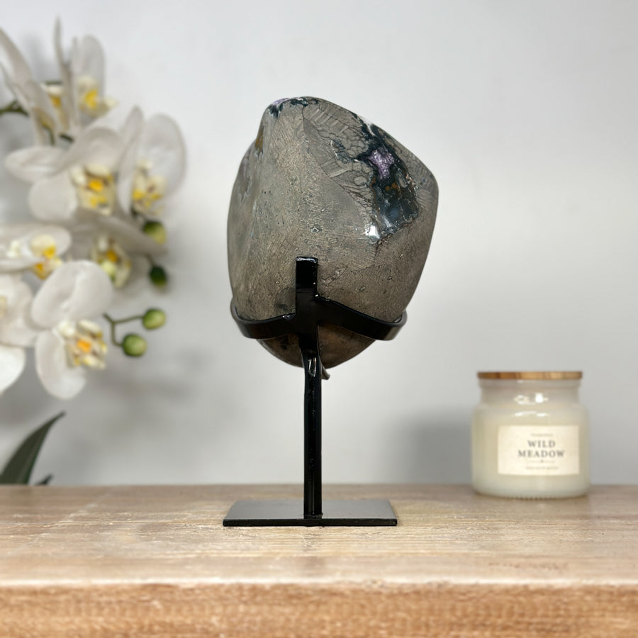 Uruguayan Aamethyst Geode, Deep Purple Specimen - MWS2057