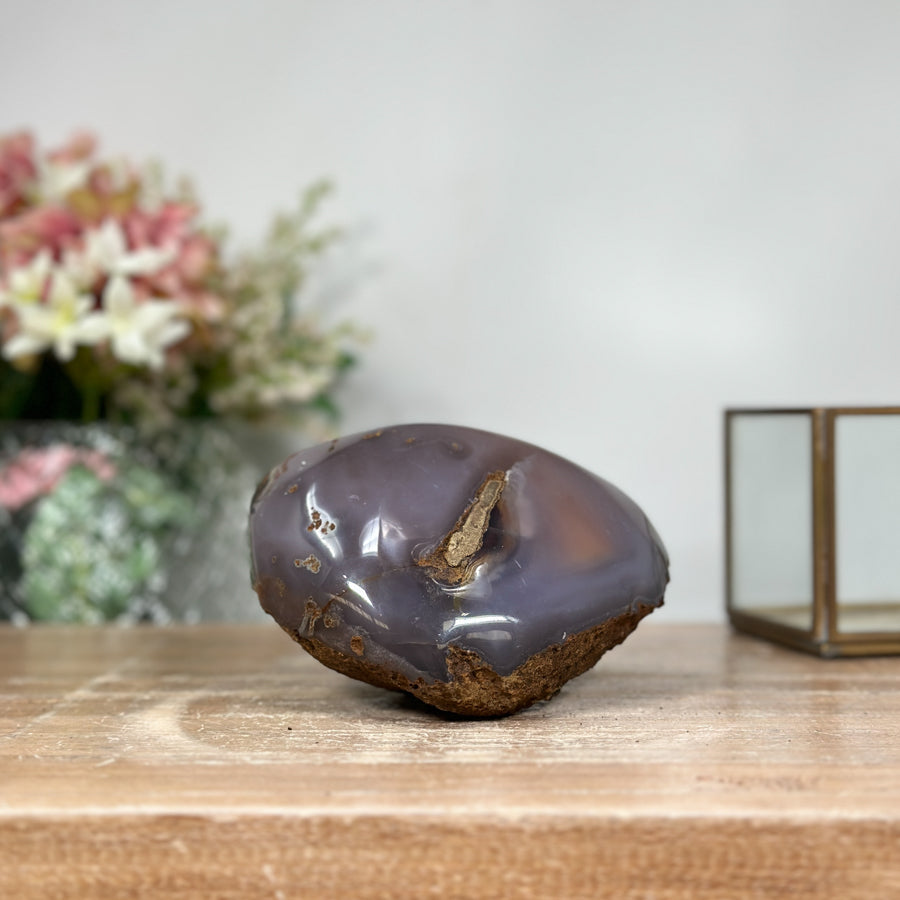 Agate &amp; Quartz Natural Geode: A Vibrant, Energy-Enhancing Piece for Home or Office - AMGE0164