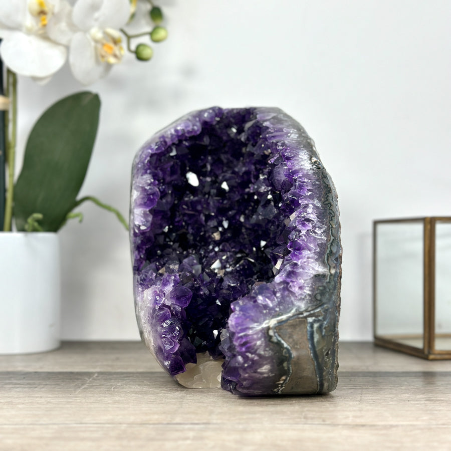 Natural Uruguayan Amethyst Selfstanding Geode - CBP1287