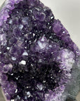 Amethyst Geode With Beautiful Crystal Formation – Natural Purple Display Piece for Yoga Space Decor - MWS2495