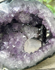 Natural Amethyst Geode with Calcite Crystal Foramtion - STGE0043