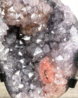 Amethyst Crystal Cluster with Pink Highlights Crystals - MWS2608