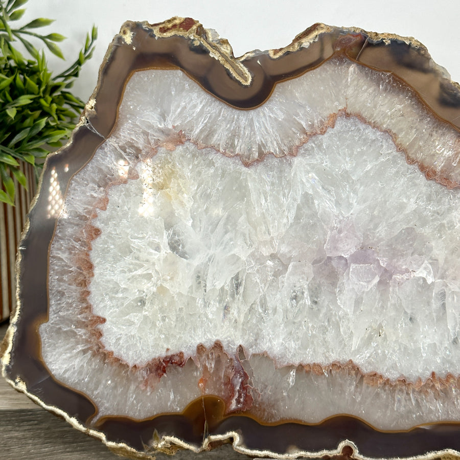 Uruguayan Quartz Stone Polished Slice - SLC0014